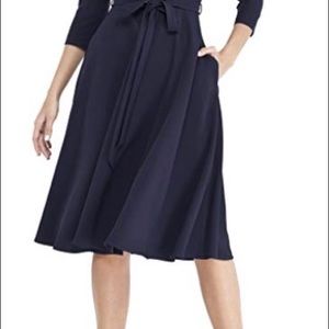 Navy Blue Midi Dress